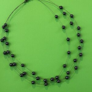 Beaded Multilayer Necklace - Beads on Wire